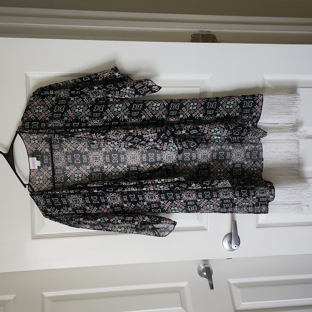 LulaRoe see through coverup shirt